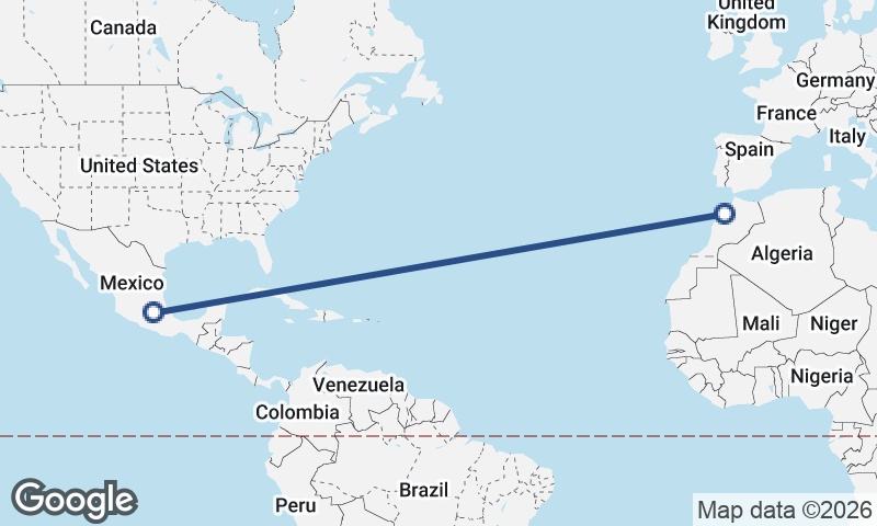 Casablanca to Mexico City