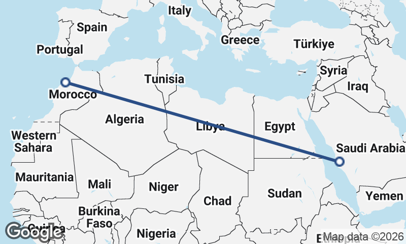 Casablanca to Mecca