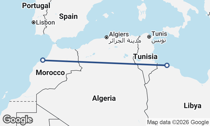 Casablanca to Tripoli