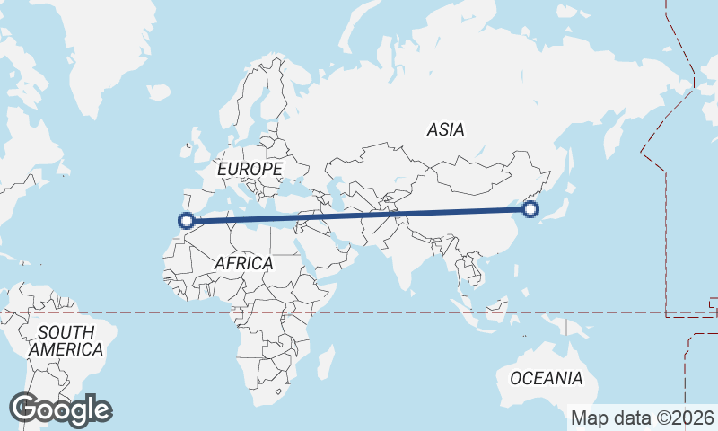 Casablanca to Seoul