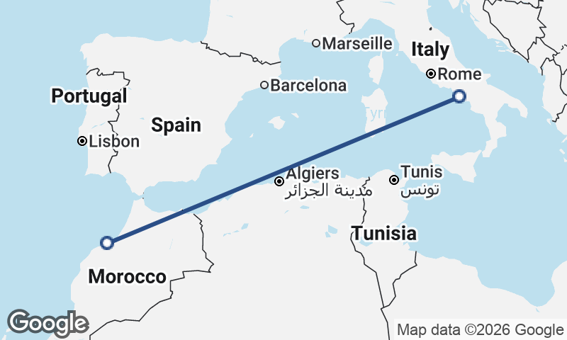 Casablanca to Naples