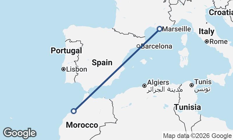 Casablanca to Marseille