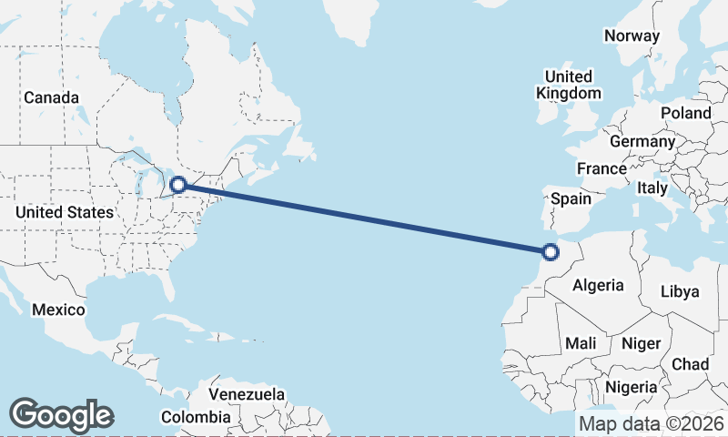 Casablanca to Toronto