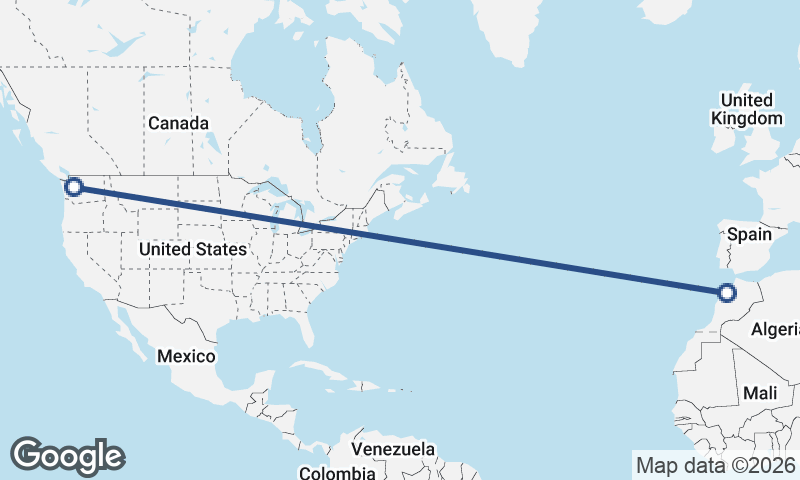 Casablanca to Seattle
