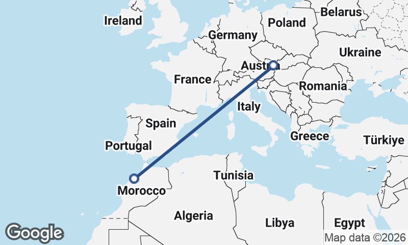Casablanca to Vienna