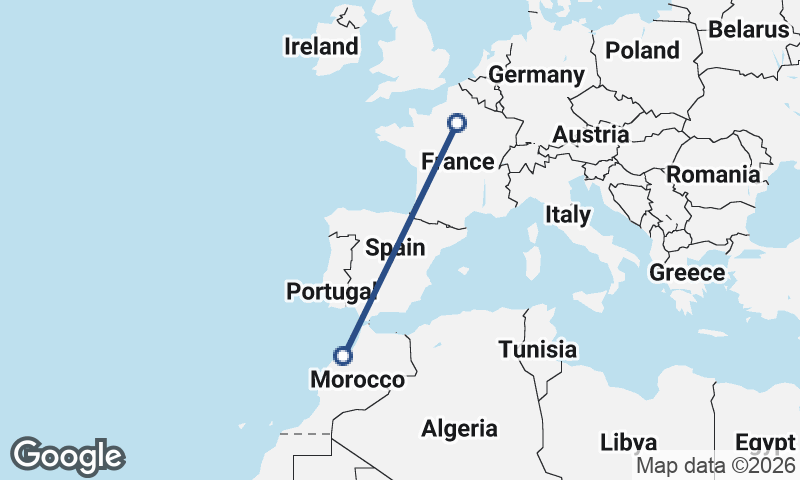 Casablanca to Paris