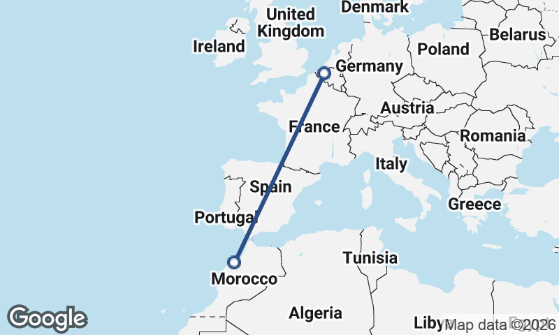 Casablanca to Ghent