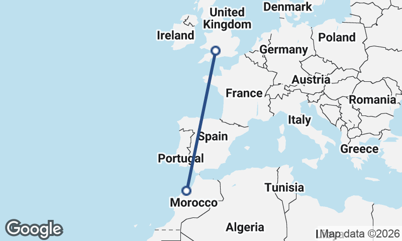 Casablanca to Bristol