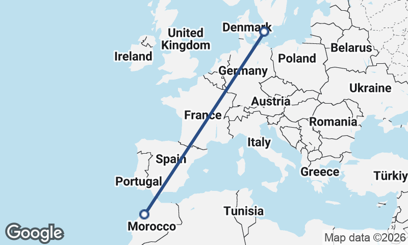 Casablanca to Malmö