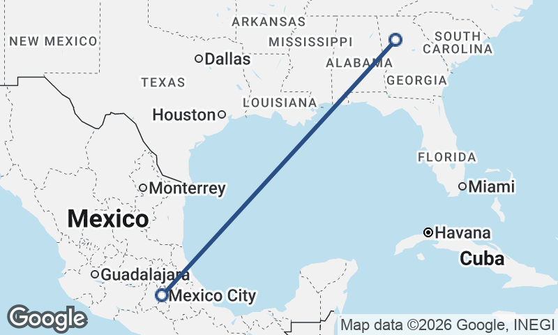 Atlanta to Mexico City