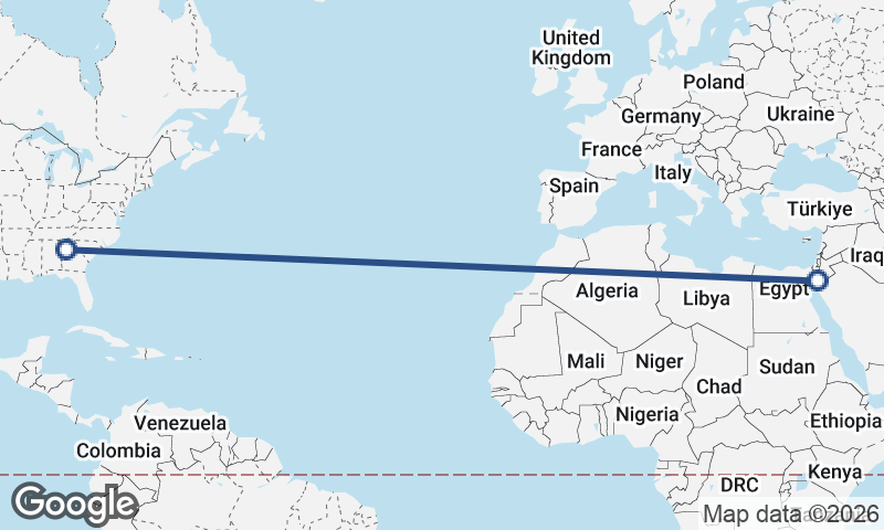 Atlanta to Al ‘Aqabah