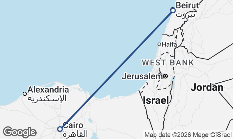 Beirut to Cairo