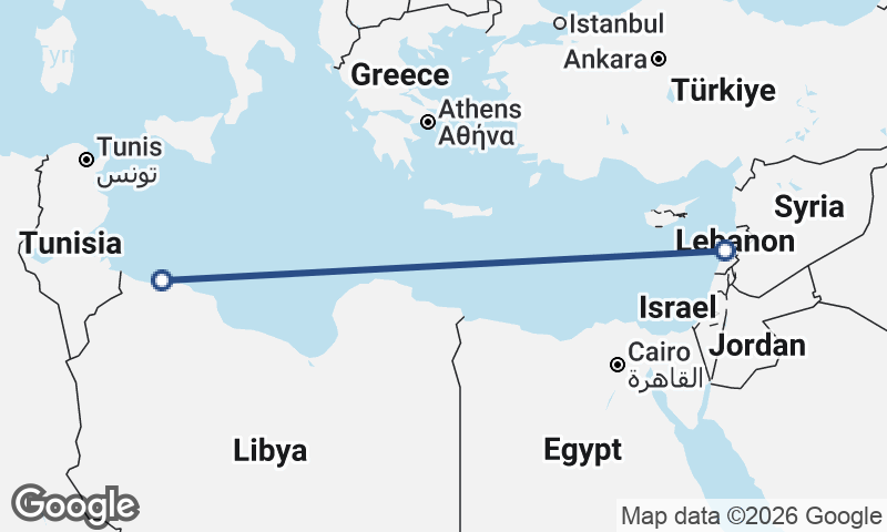 Beirut to Tripoli