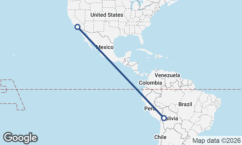 Los Angeles to La Paz