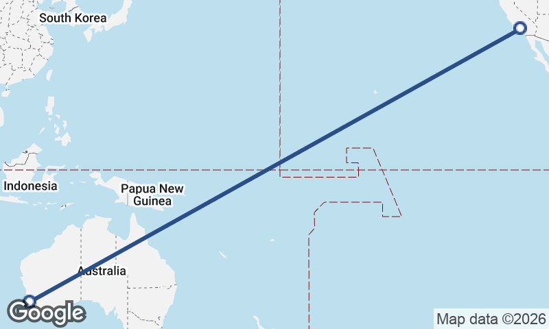 Los Angeles to Perth
