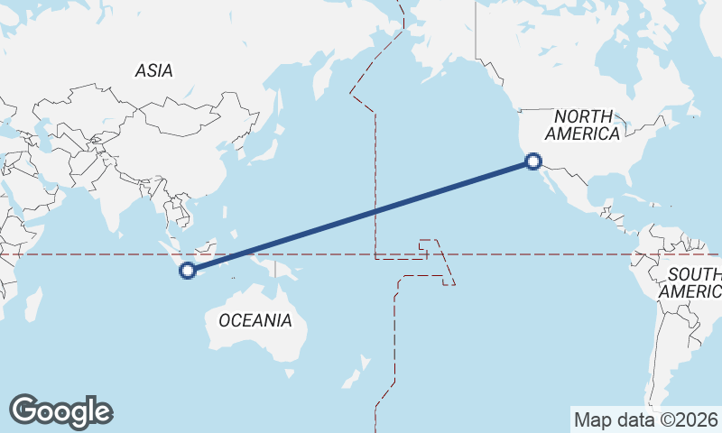 Los Angeles to Jakarta