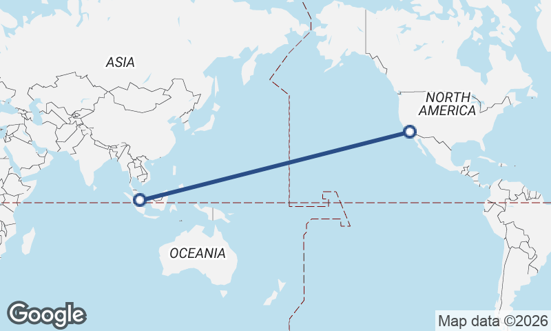 Los Angeles to Singapore