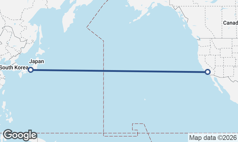 Los Angeles to Nagoya