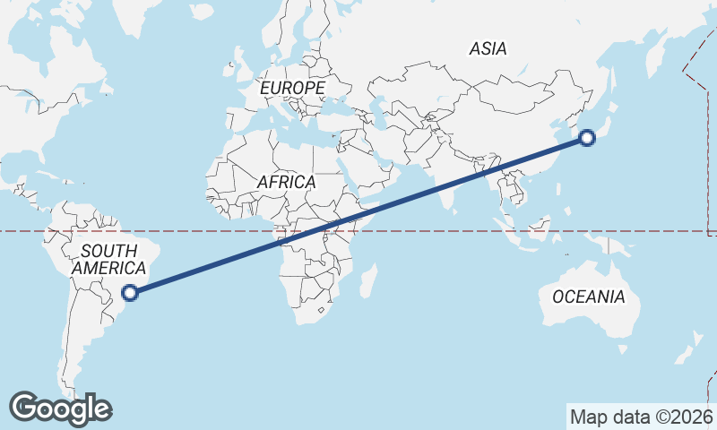 Hiroshima to São Paulo