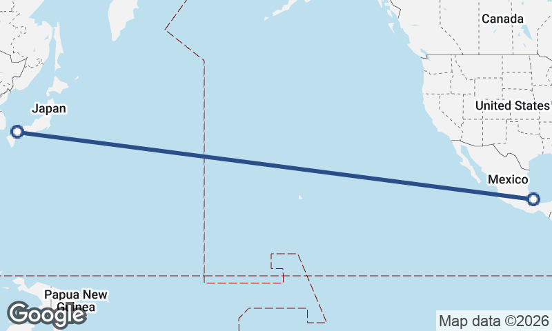 Hiroshima to Veracruz