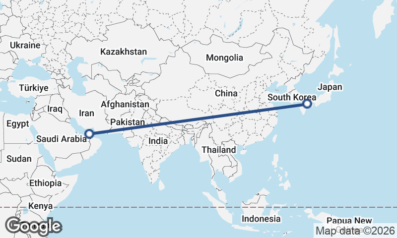 Hiroshima to Dubai