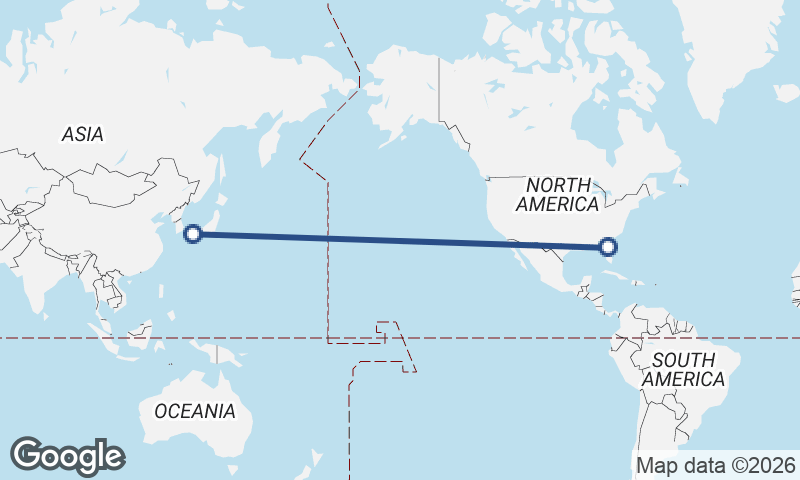 Hiroshima to Jacksonville
