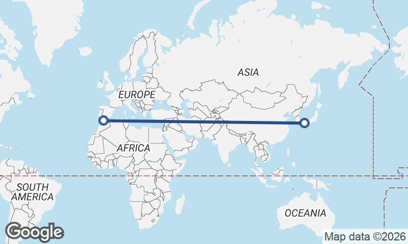 Hiroshima to Tangier