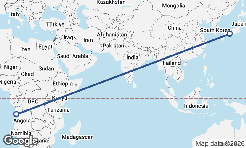 Kōbe to Luanda