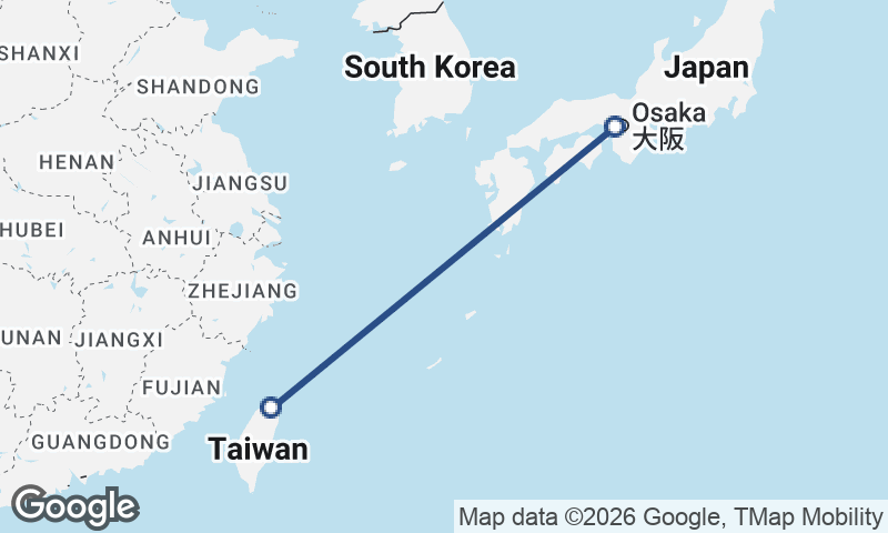 Kōbe to Taipei