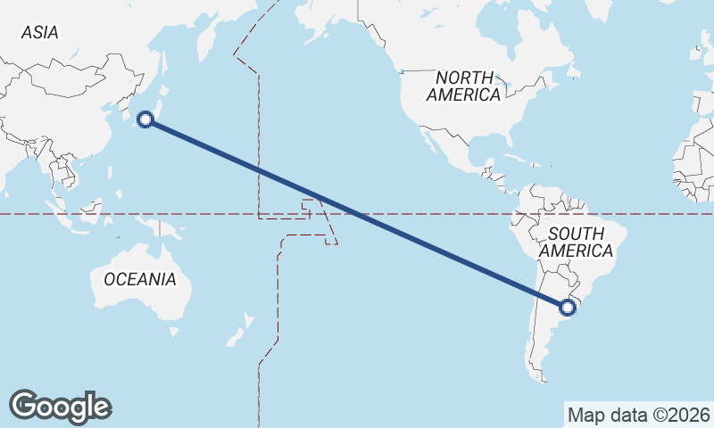 Ōsaka to Buenos Aires