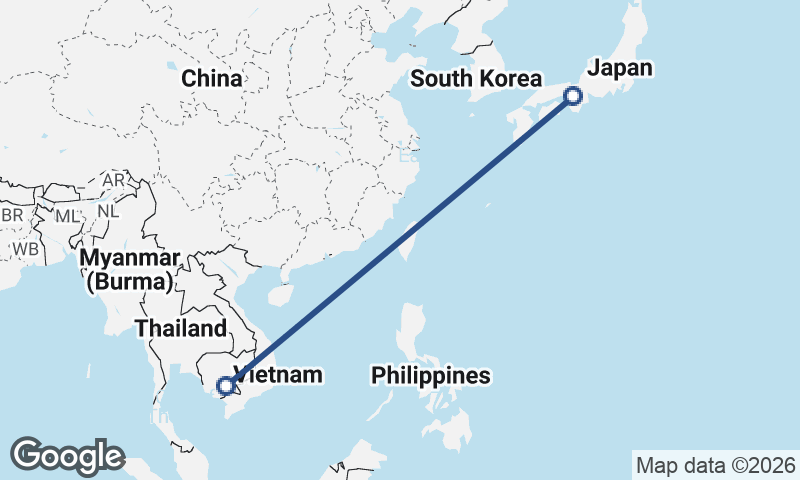 Ōsaka to Phnom Penh