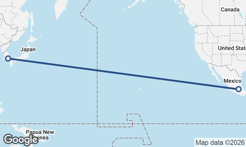 Busan to Mexico City