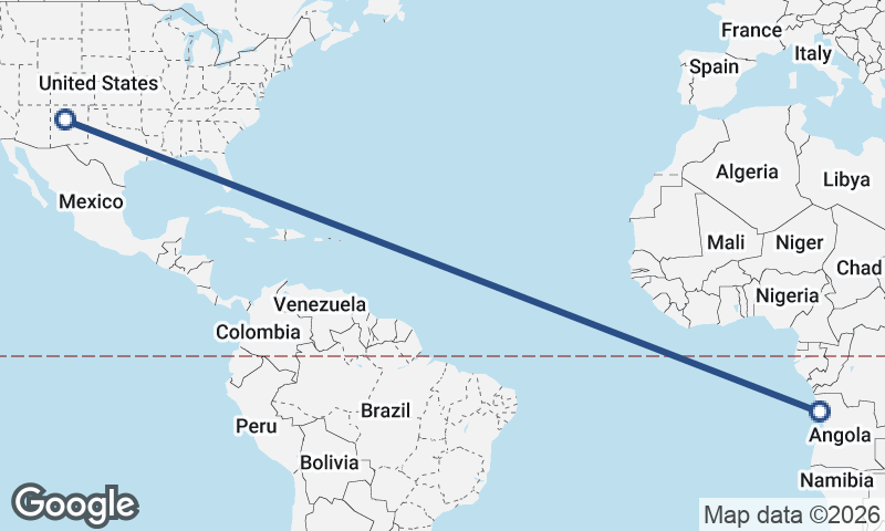 Albuquerque to Luanda