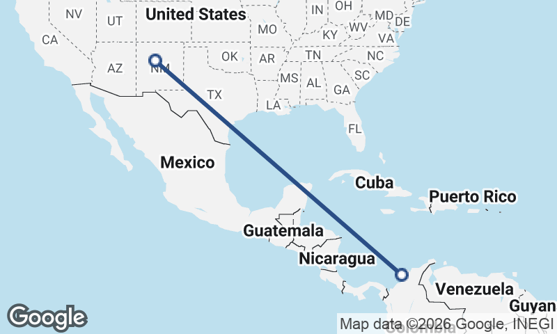 Albuquerque to Cartagena