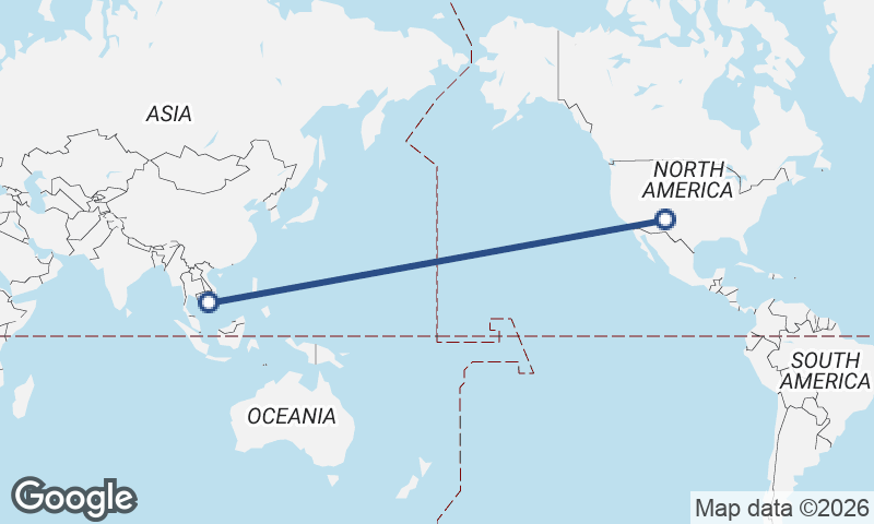 Albuquerque to Ho Chi Minh City