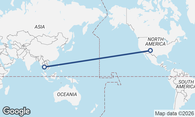 Albuquerque to Bangkok