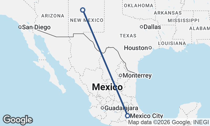 Albuquerque to Mexico City
