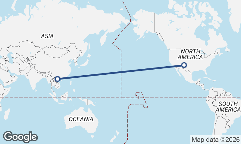 Albuquerque to Hanoi