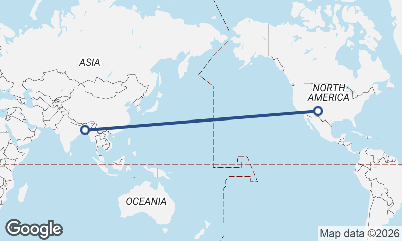 Albuquerque to Dhaka