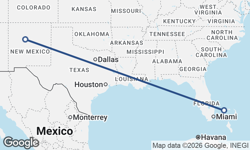 Albuquerque to Freeport City