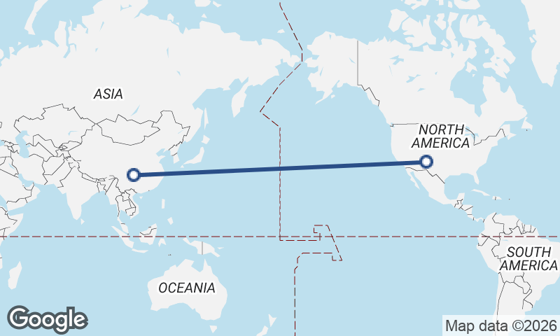 Albuquerque to Chongqing