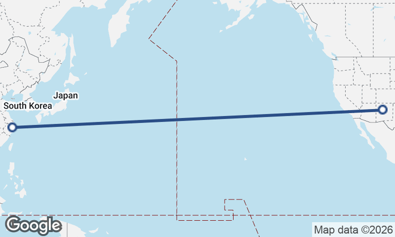 Albuquerque to Ningbo