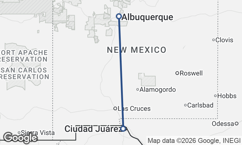 Albuquerque to Juárez