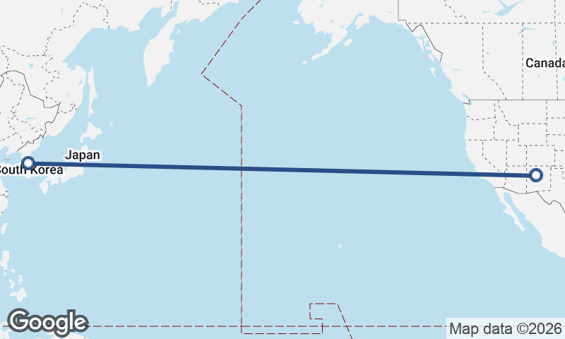 Albuquerque to Seoul