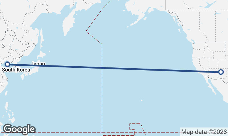 Albuquerque to Dalian