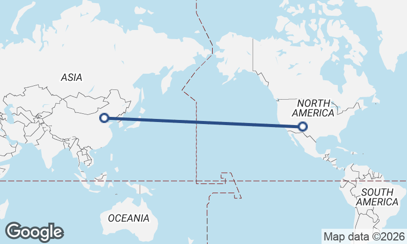 Albuquerque to Beijing