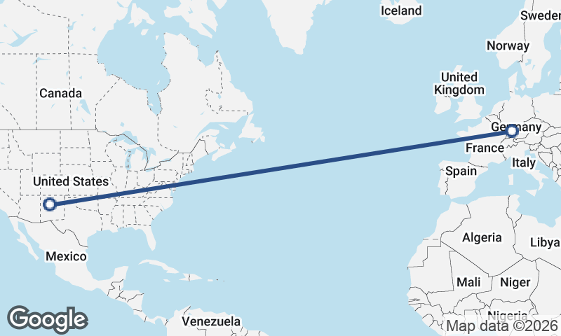 Albuquerque to Stuttgart
