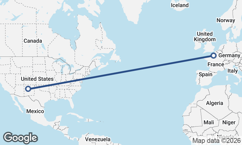 Albuquerque to Rouen