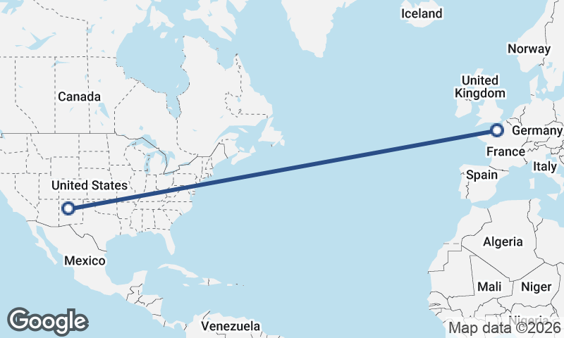 Albuquerque to Le Havre