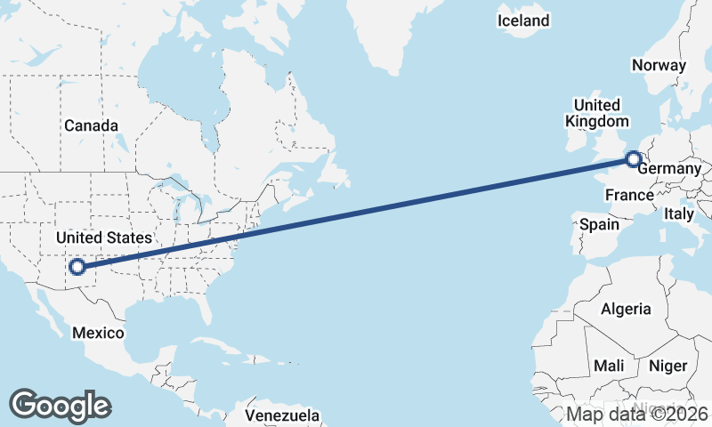 Albuquerque to Lille